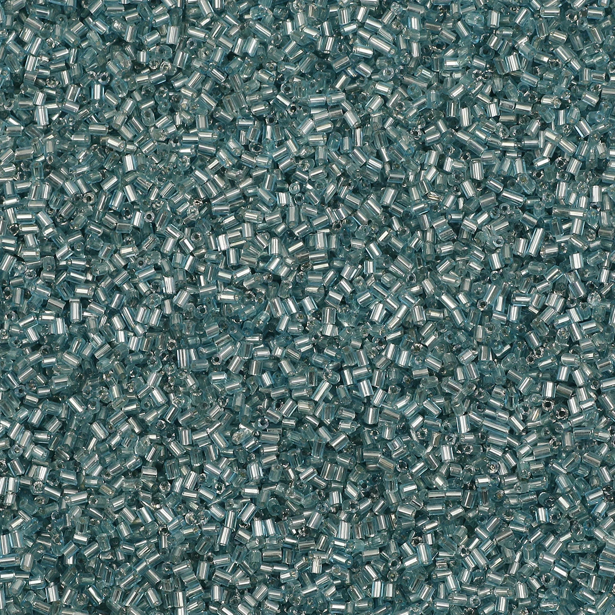 Silver Tone Tube Beads - Czech Glass Seed Beads for Jewelry Crafting and DIY Accessories