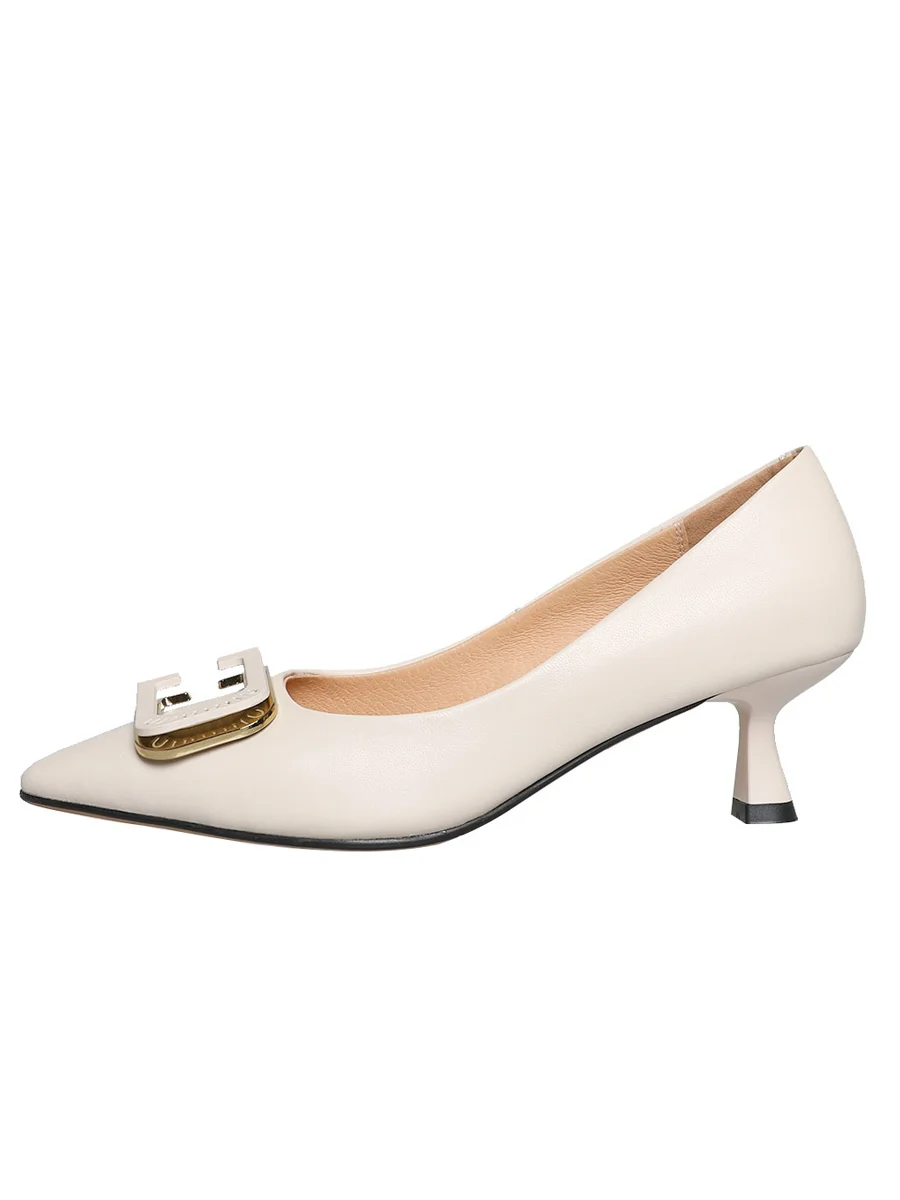 Lady style classic pointed toe stiletto high heels women square buckle decorative small size large size high heels women pumps 2