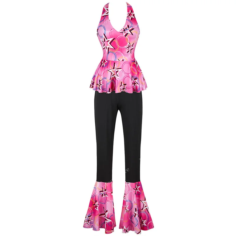 Traje De Discoteca Para Mujer, Disfraz Hippie De Los Años 70, Atuendos Retro, Vestido De Baile