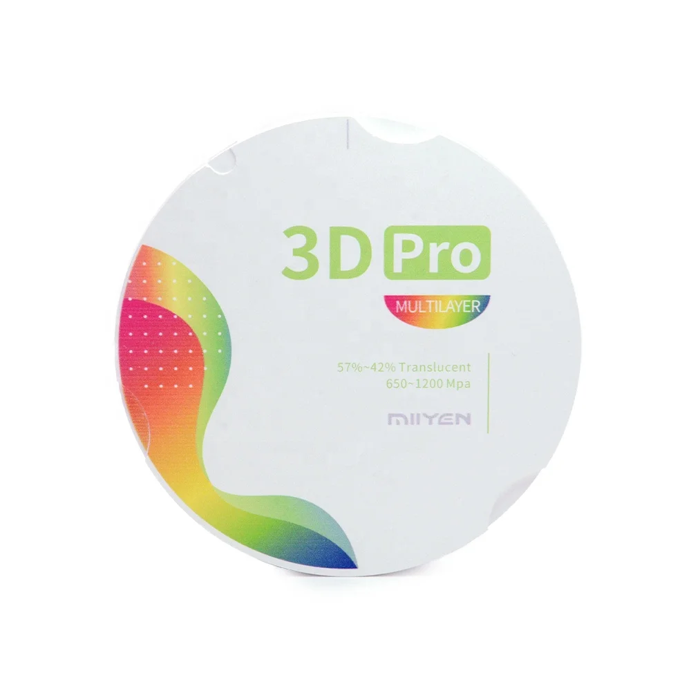 MIIYEN Digital Dental Zirconia Block 3D Pro Multilayer Monolithic CAD ...