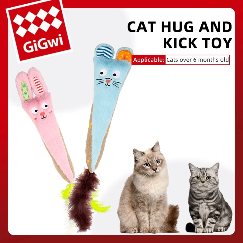 

GiGwi Cats Toys Cuddle Kick Series Bite Resistance Cat Gnaw Toy Interactive Pets Molars Plush Toys Cat Accessories Cat Product