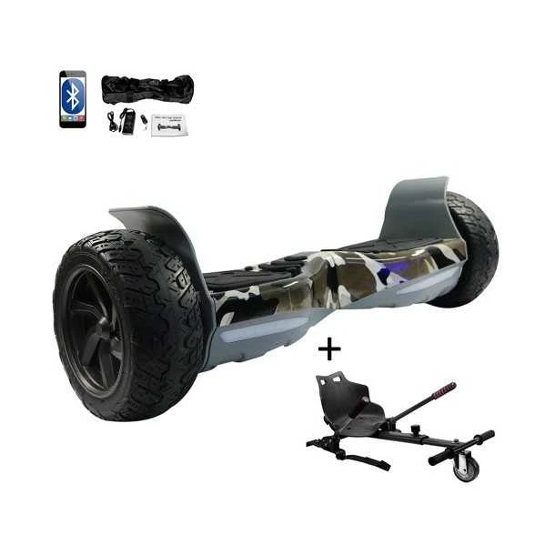 Kit Hoverboard Hummer Bluetooth avec Hoverkart Tout Terrain