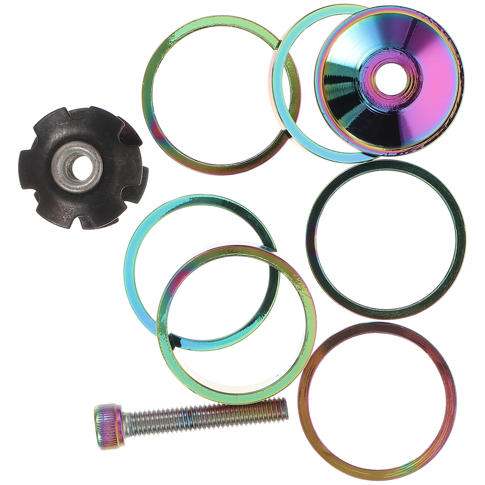 

Headphones Headset Bearing Replaceable Gasket Stem Spacer Road Bike Washer Bicycle Accessory Aluminum Alloy