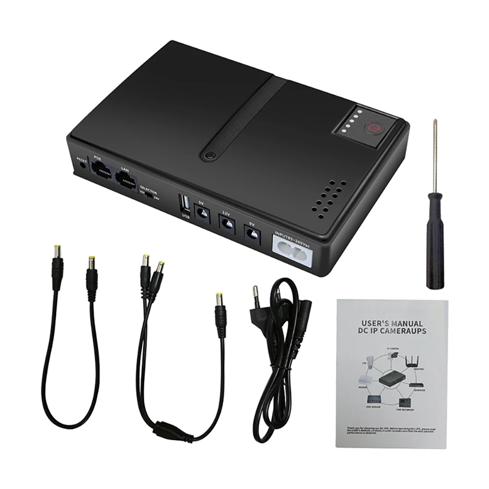 Uninterruptible Power Supply 1018L DC Without Battery UPS Power Router Optical Cat Built-in Adapter 5V9V12V/15V/24V