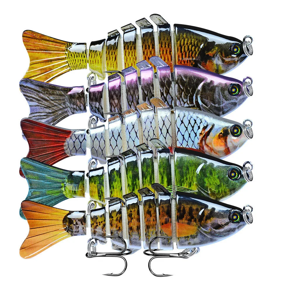 Fishing Lure 1Pcs Multi Section Sea Bass Wobbler 10cm 15.5g Crankbaits Swimbait Isca Artificial Plastic Bait