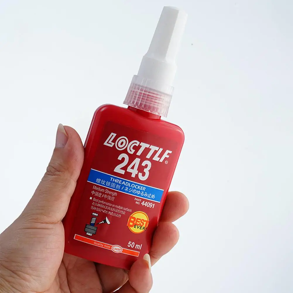 Thread Locking Glue 243 Screw Glue Tightening Screws Prevent Loosening Rusting Caulking Temperature Resistance Bearing Special 5