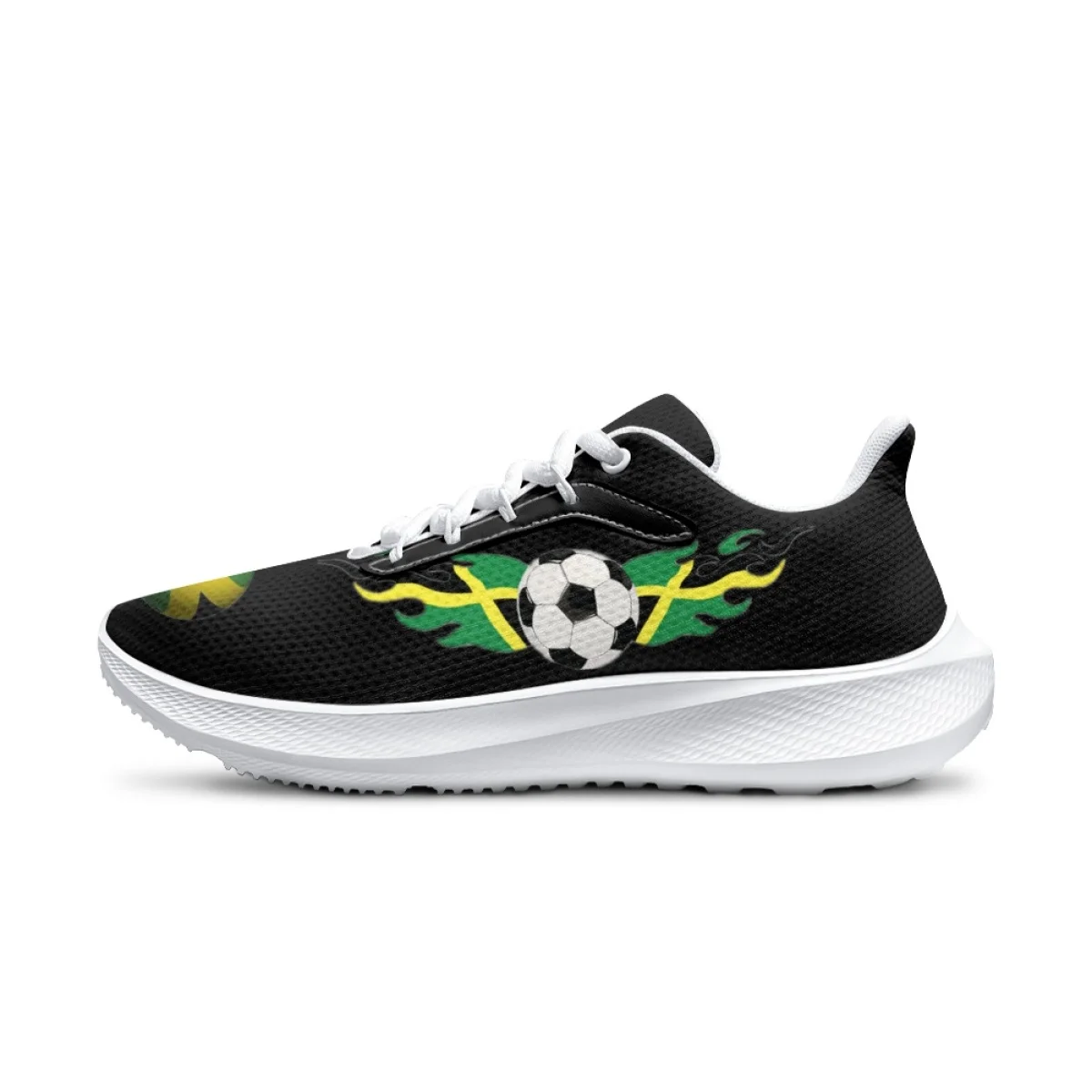 Brazil Flag Art Design Soccer Pattern Sneakers For Women Summer Comfort Breathable Outdoor Sports Running Shoe Non-Slip Trainers