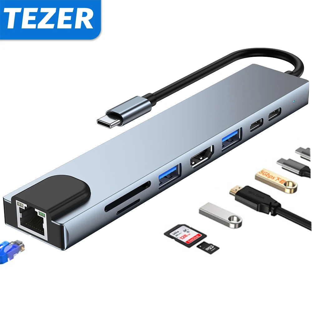 Разветвитель USB Type-C на несколько портов совместимый с 3 0 | Компьютеры и офис