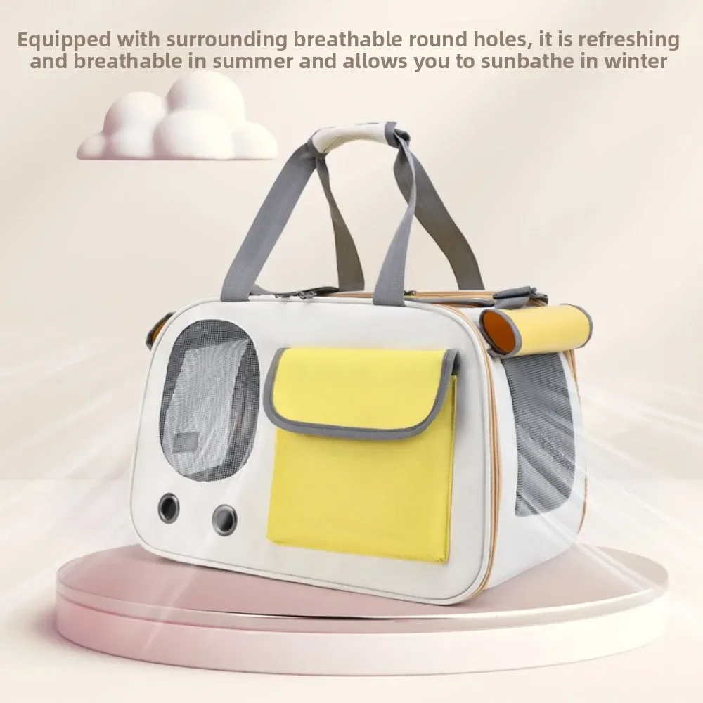 1Pcs Portable Pet Carrier Cat Bag For Cats And Dogs Ideal For Travel And Outdoor Activities Suitable For Cats And Small Dogs
