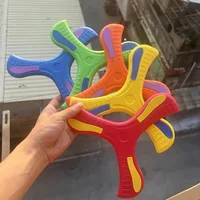 Children Outdoor Sport Flying Disc Soft EVA Touching Boomerang Return Dart Hand Throw Spinner Parent-Child Interactive Game Toys 4