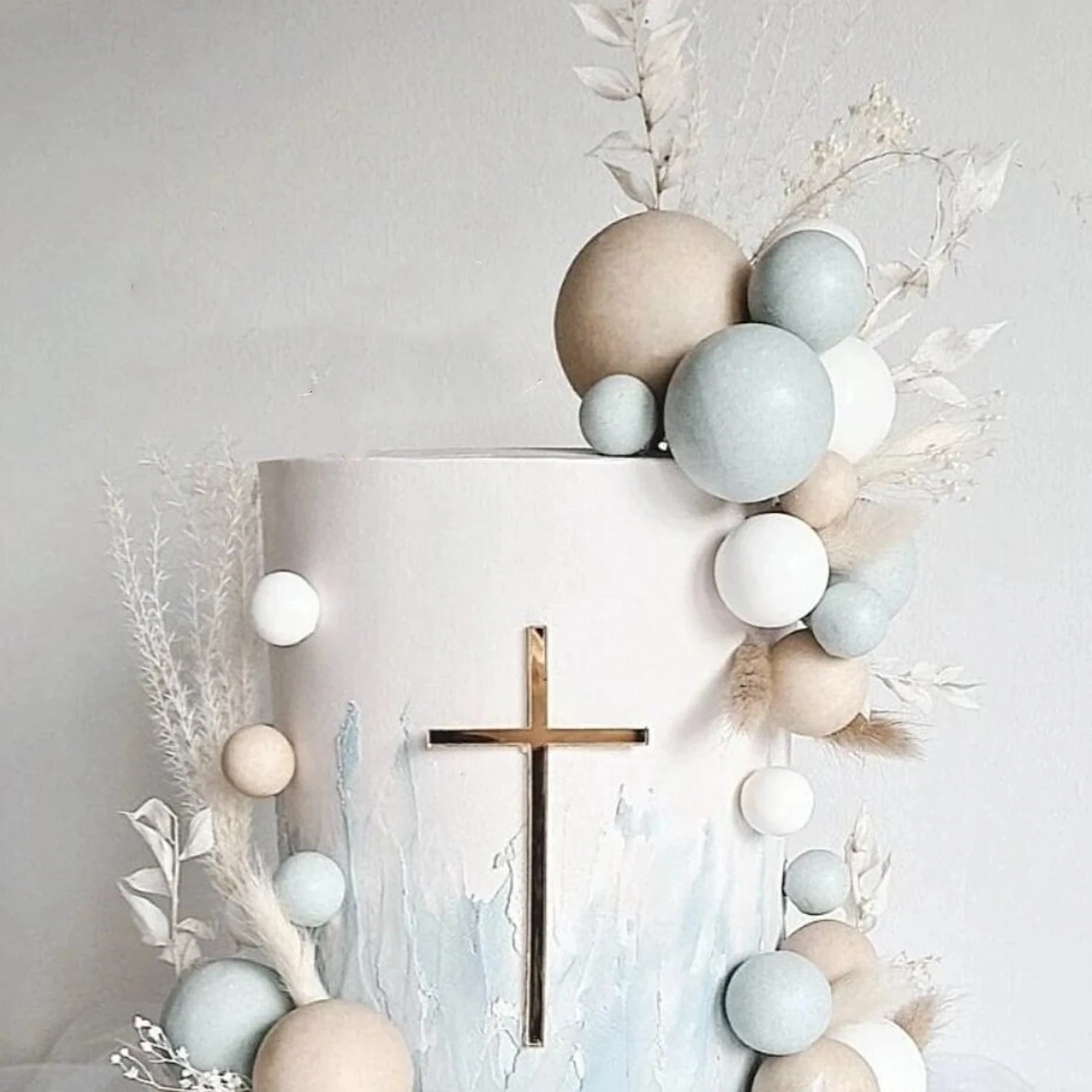 Cross Cake Charm Mirror Acrylic Cross Cupcake Topper Christening Cake Topper Silver Gold First Holy Communion God Bless