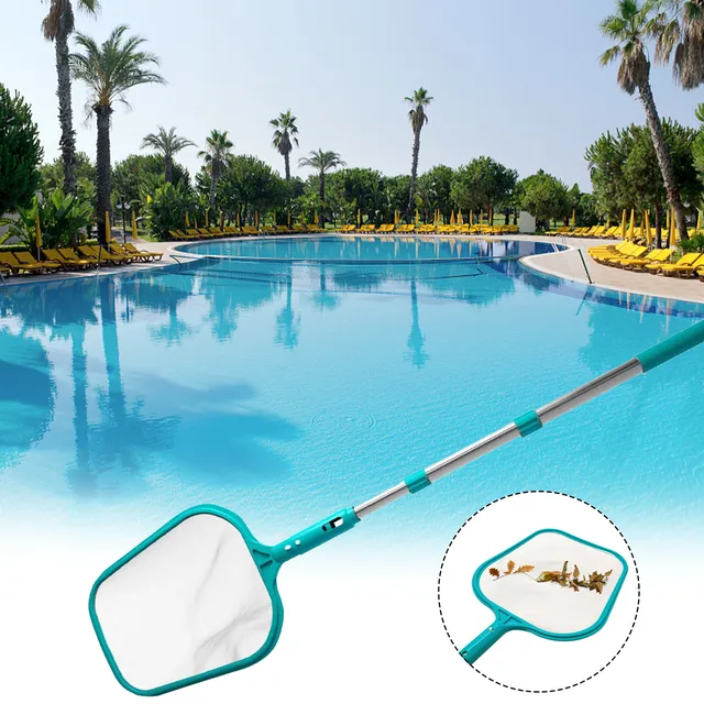 Professzionális Medence Skimmer Nettó Úszómedence -Levél Háló Alumínium Pólusú Kézi Pólus A Medencékhez - Image 4
