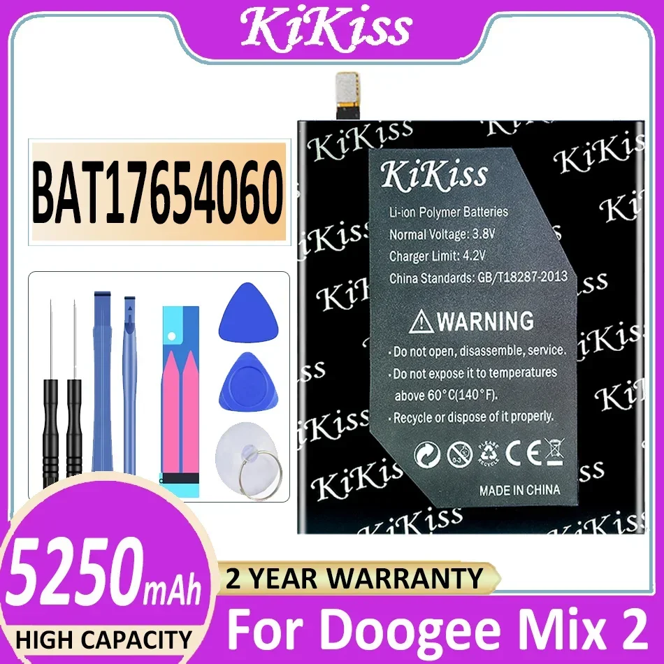 

Аккумулятор KiKiss BAT17654060 5250 мАч для Doogee Mix 2 Mix2 Bateria
