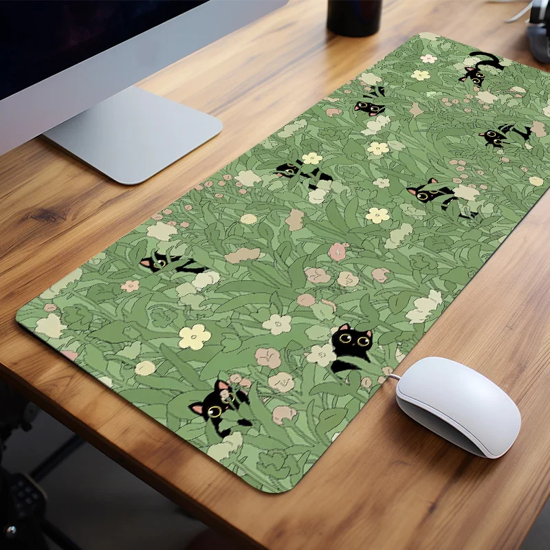 Cat in the Grass XXL Desk Mat