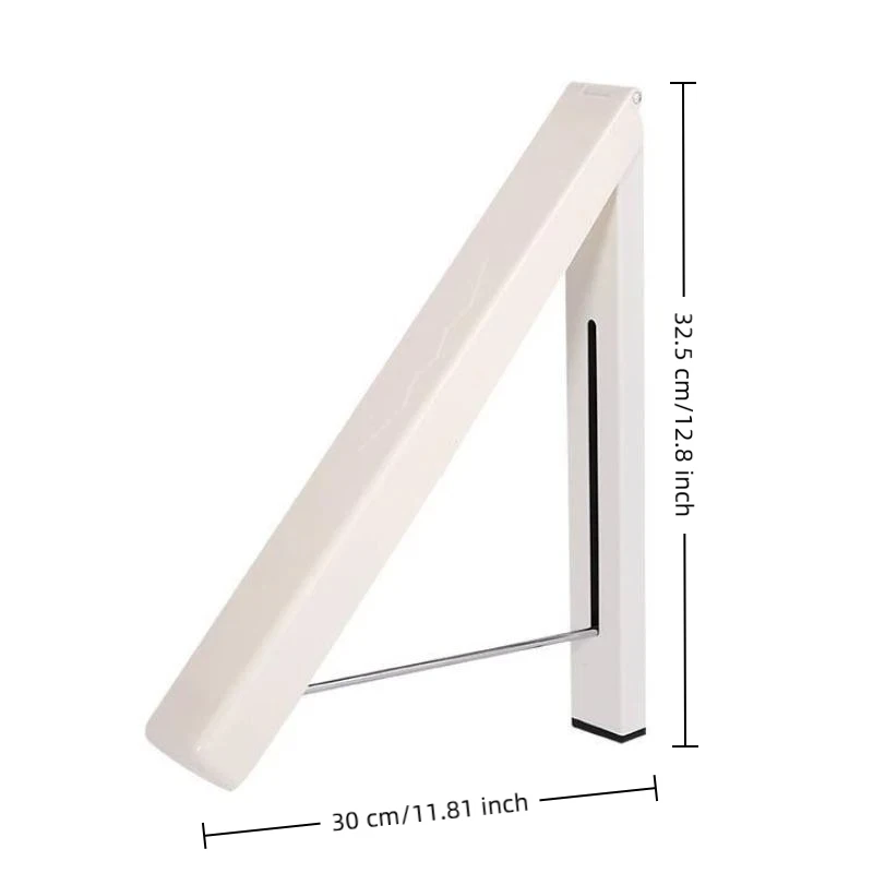 Folding Clothes Hanger Space Saving Clothes Rack Invisible Clothes Storage Hanging Rack For Laundry Room Bathroom