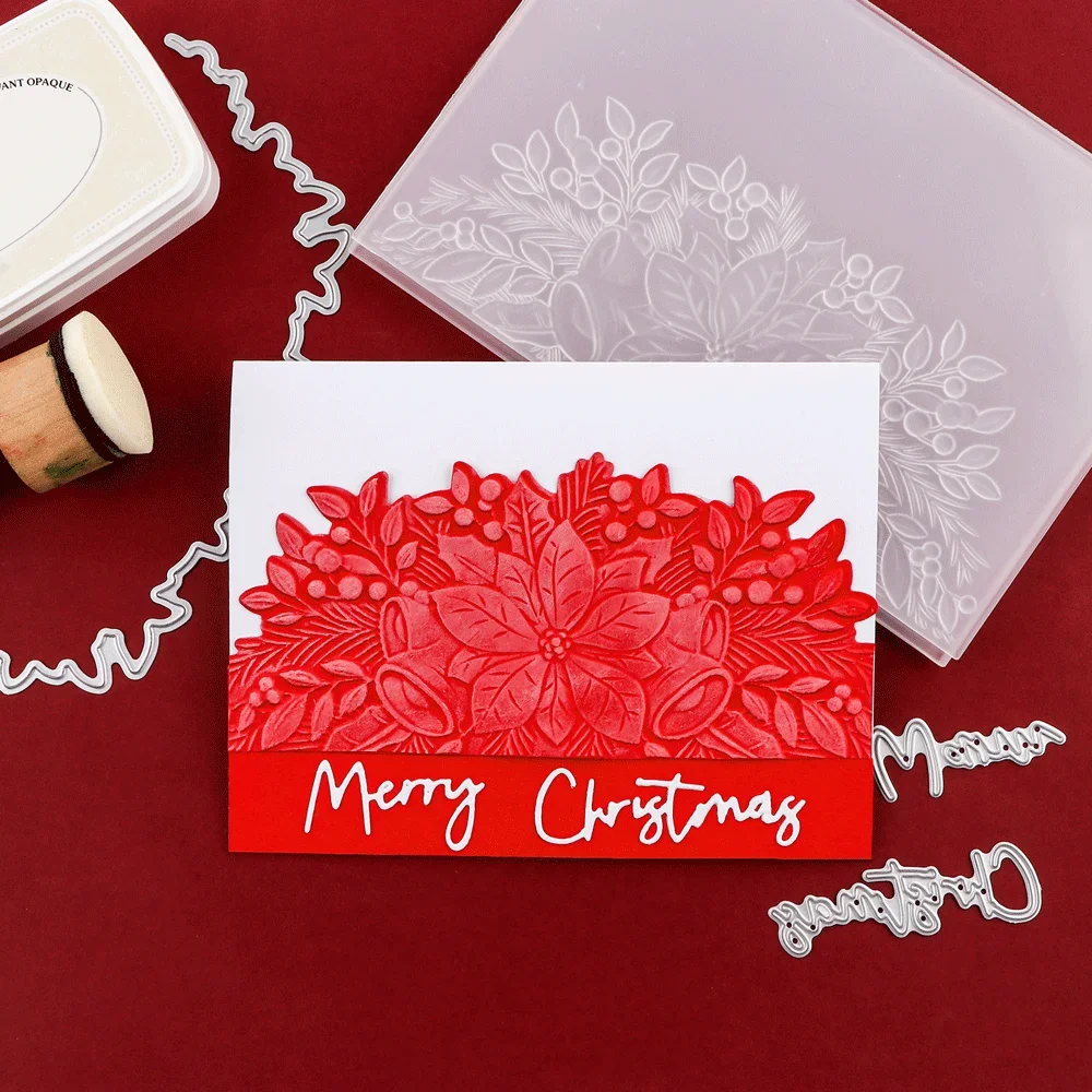 3D Embossed Relief Folder Mushroom Pattern Plastic Embossing Folders For Card Making Scrapbooking And Other Paper Crafts plastic embossing folder,embossing folder