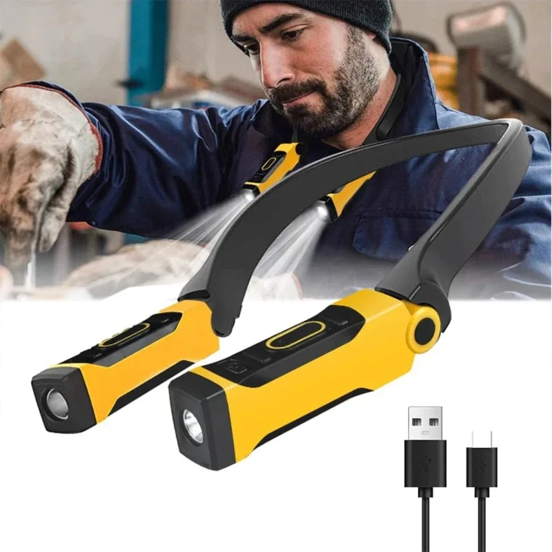 Description Picture 2 of itemLED Neck Light Rechargeable Portable Outdoor Night Running Reading Camping Repairing Long-lasting Light With 2 Light Modes