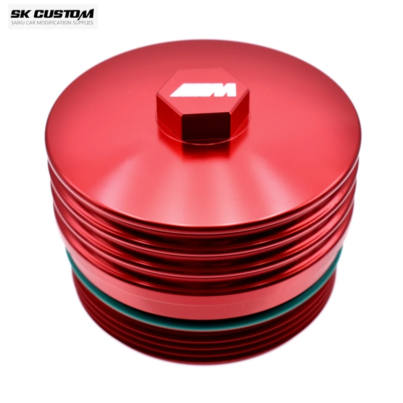 For BMW N42 N43 N45 N46 oil filter shell forged aluminum alloy cover Engine Car Modification oil filter housing