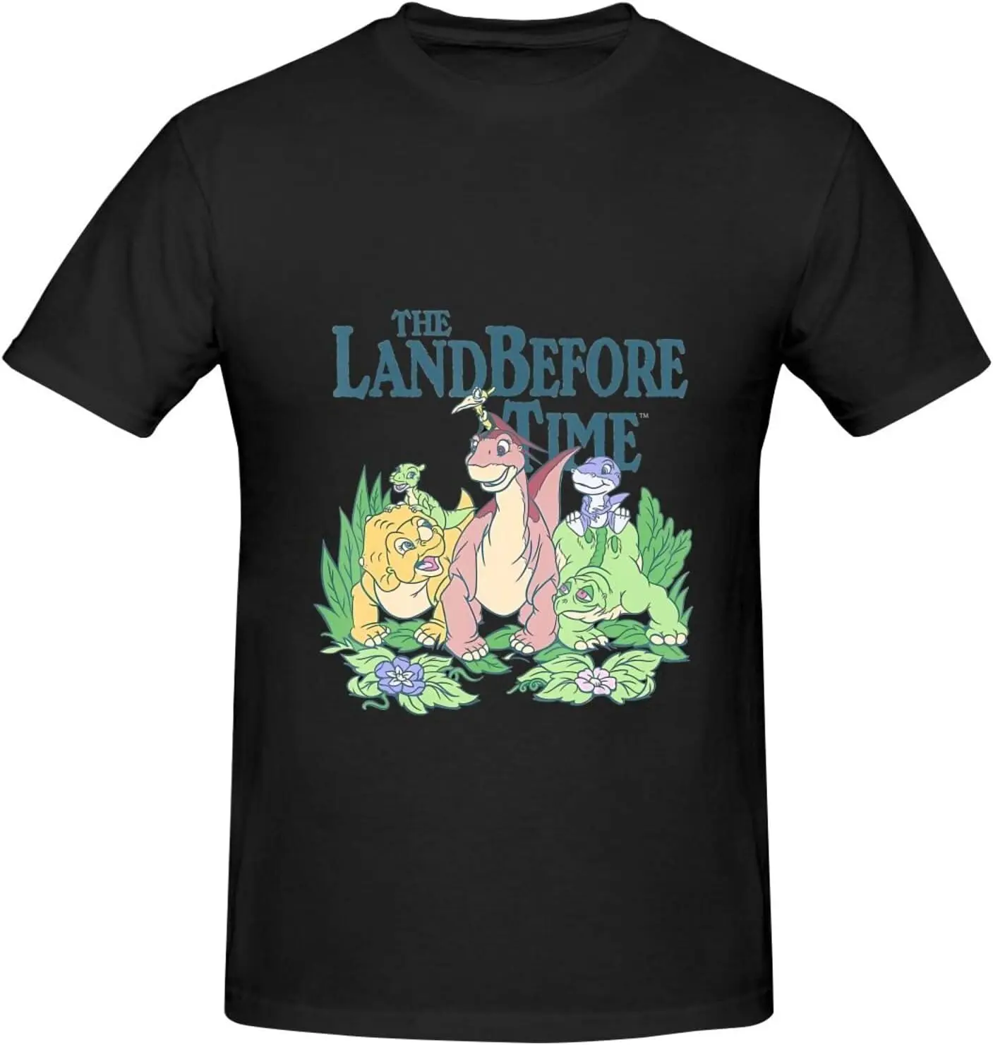 

The Land Before Time Men's T-Shirt Basic Short Sleeve Tee Classic Youth Memory Casual Top