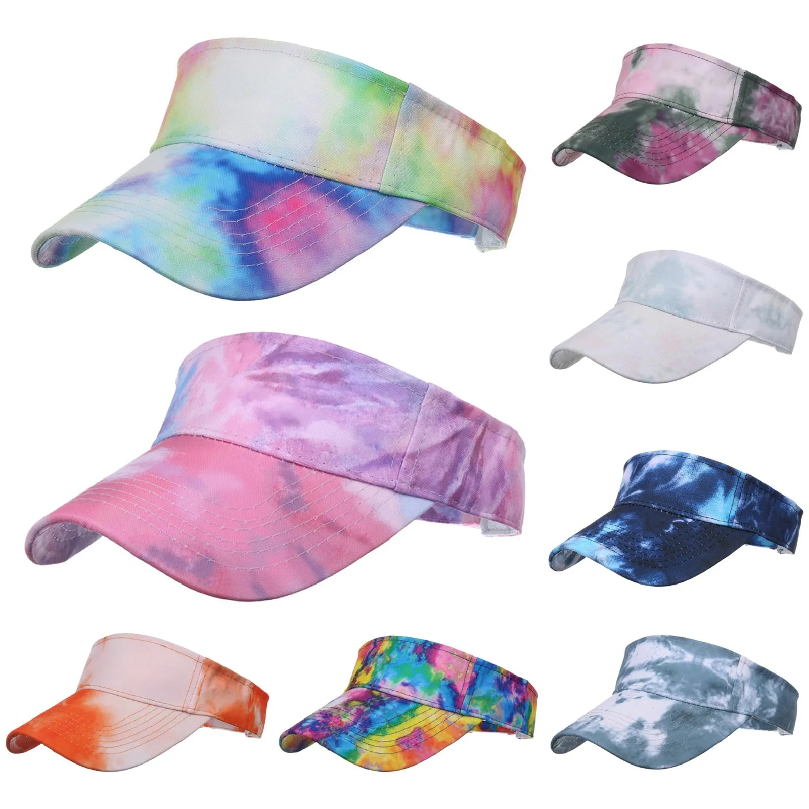 Yoga Baseball Hats Tie Dye Hat For Women Adjustable Sun Hat Baseball Caps Beach Hip Hop Sun Visor Protection Hats For Men бейсболка для мужчин