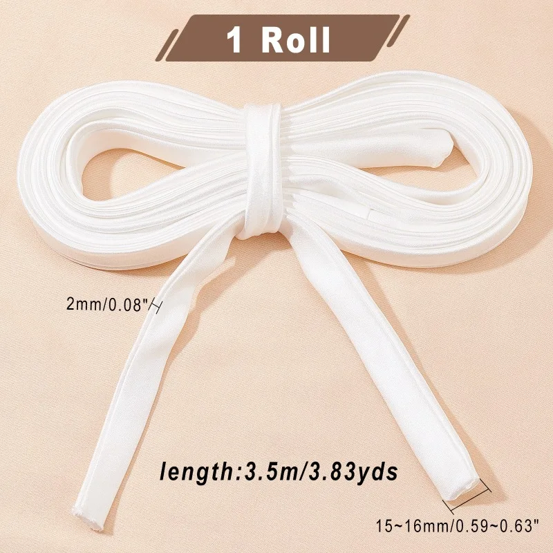 137.8 Inches Women's Tie Back For Wedding Bridal Gown White Adjustable Lace up Dress Cord Back For Zipper Replacement or Buttons women tie back