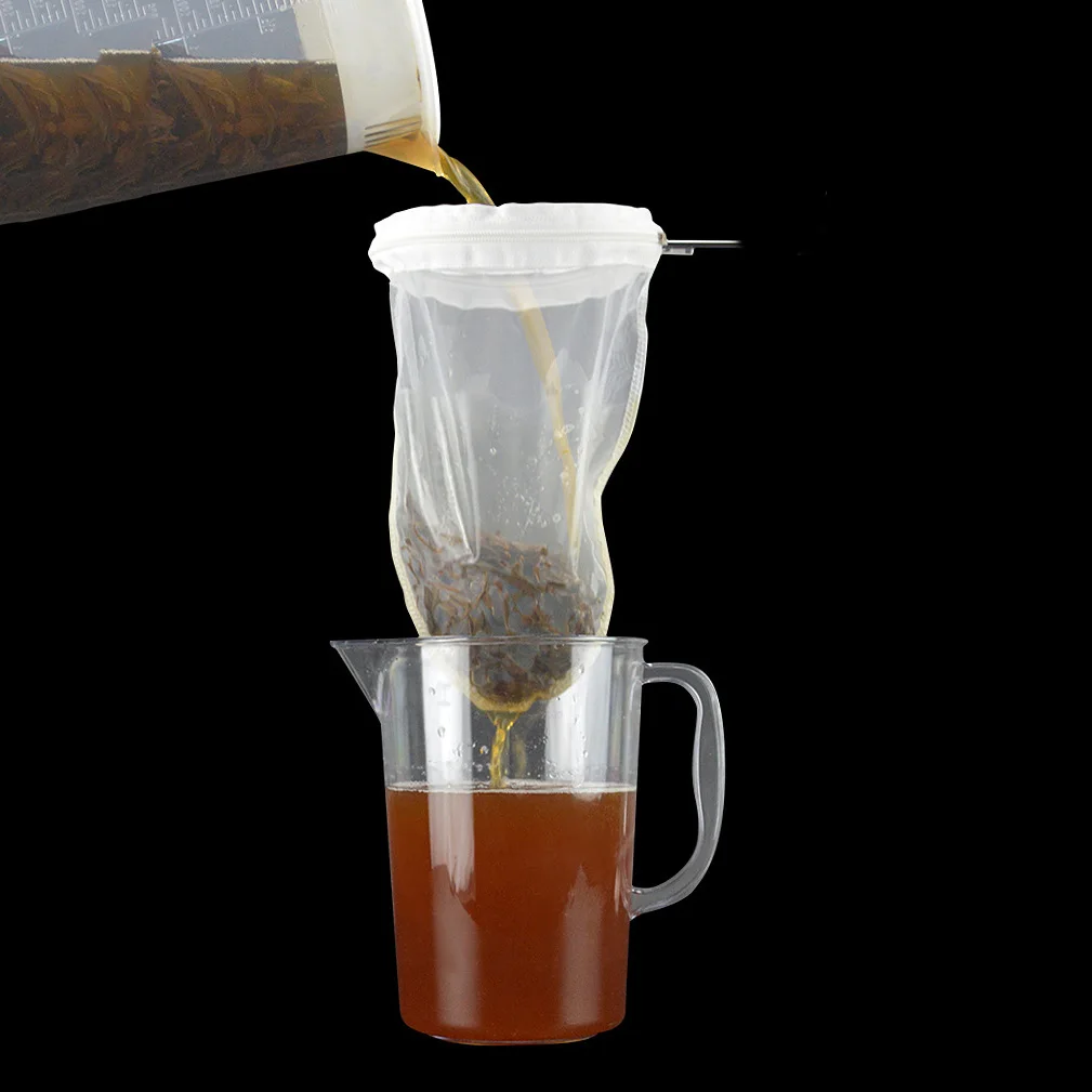 

Durable Cotton Filter Bag Multifunctional Filter Bag Fine Mesh Food Strainer For Wine Coffee Soybean Milk Juice Tea