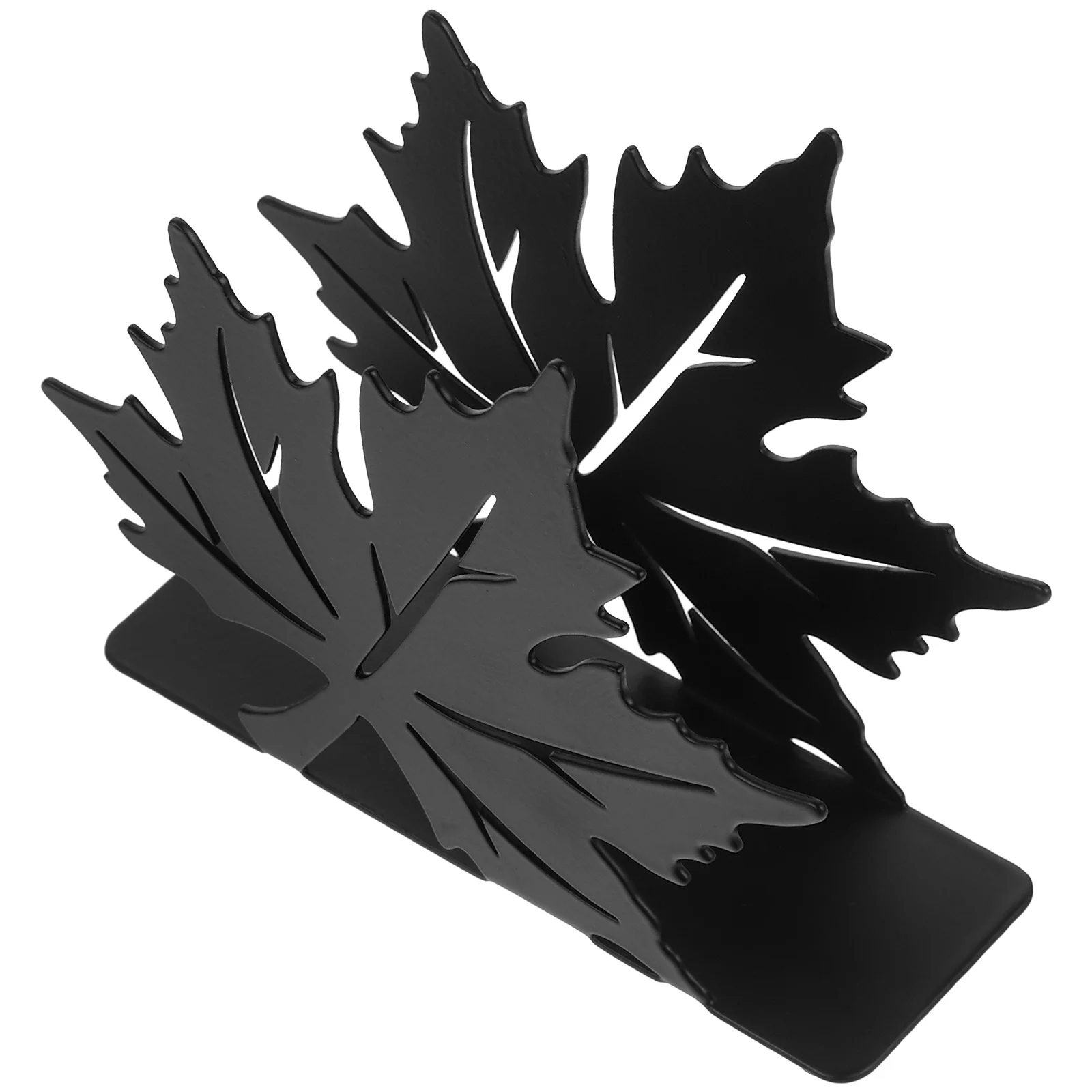 

Napkin Holder Decorative Tissue Holder Metal Serviette Holder Maple Leaf Napkin Dispenser for Restaurant