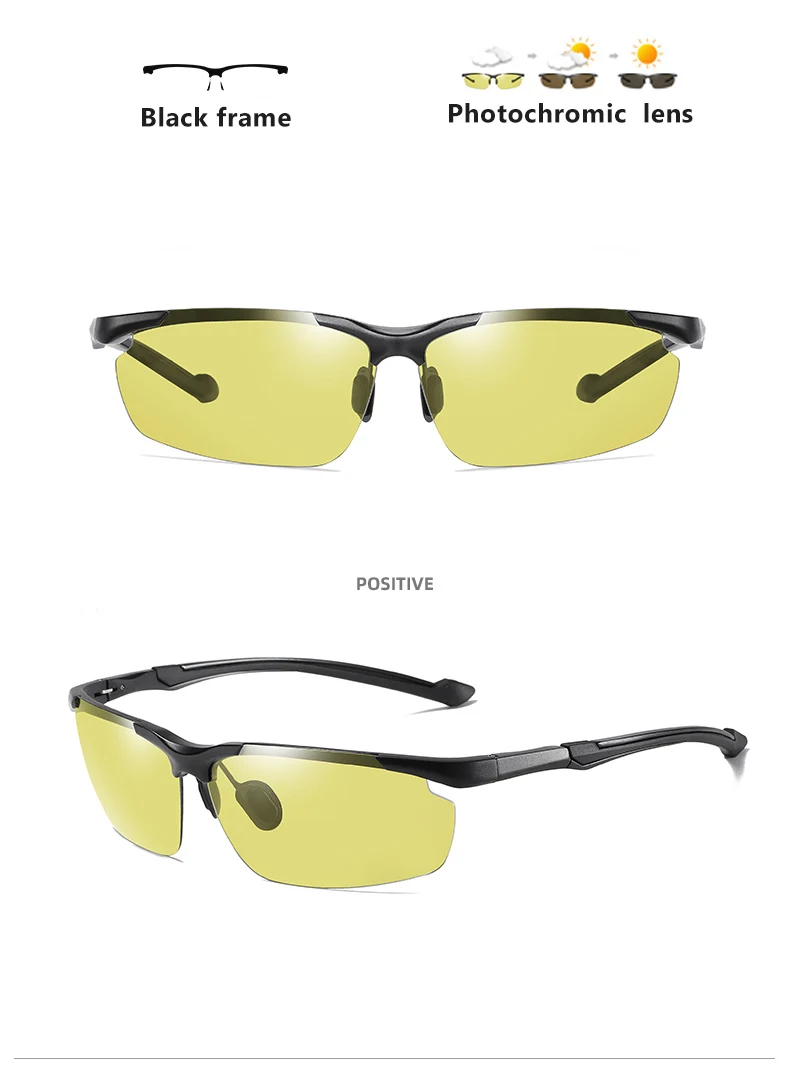 CoolPandas Marke männer Photochrome Sonnenbrille Outdoor Sport Polarisierte Reiten Radfahren Fahren Sonnenbrille Anti-glare Brillen – Detail 14