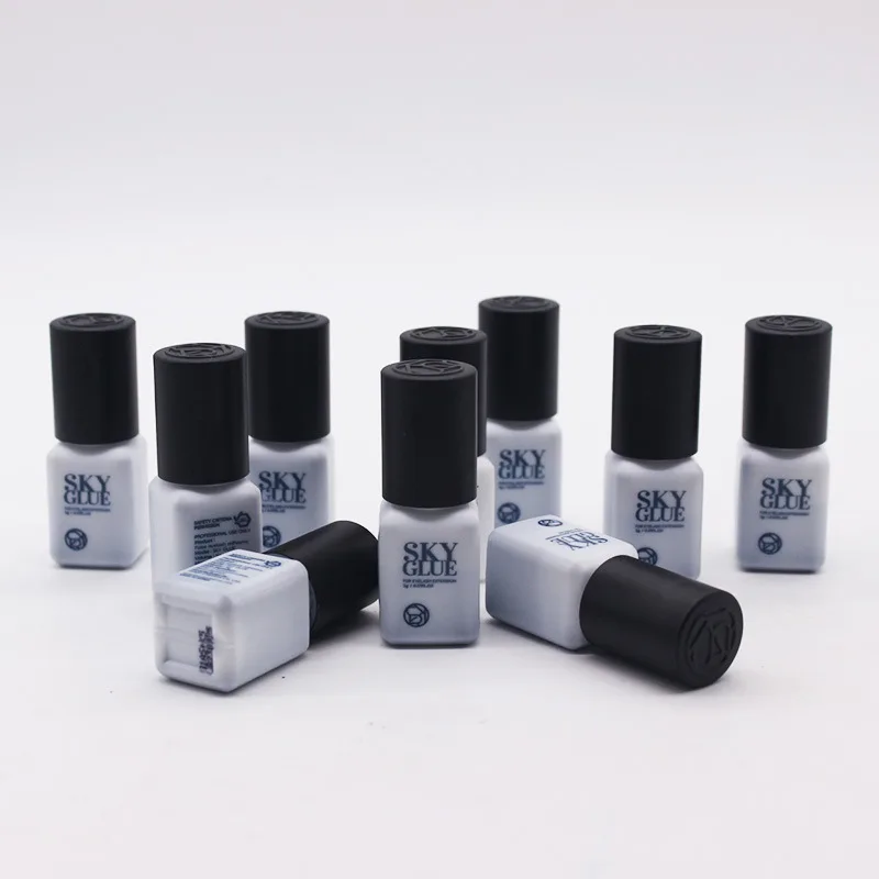 SKY S Plus 5g Glue Eyelash Extension Supplies No Irritation 1s Fast Dry Waterproof Adhesive Red Cap Black Korean Lash Glue 5