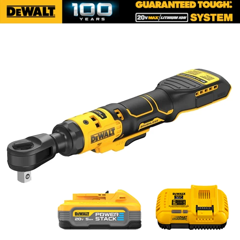 

DEWALT DCF512 Cordless Ratchet Wrench Kit Brushless Cordless 1/2 in. Ratchet ATOMIC COMPACT 20V Dewalt Power Tool DCB118 DCB1104