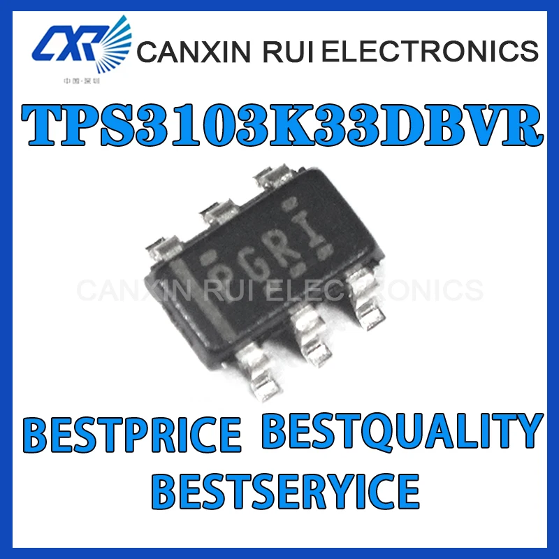 

100% new origina TPS3103K33DBVR TPS3103K33DBV PGRI Monitor Chip SOT23-6 chip