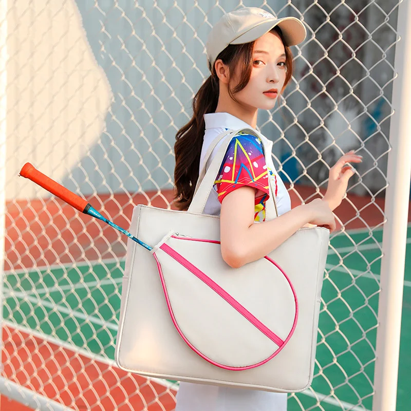 2023 Tennis Bag Portable Shoulder Bag Fitness Sports Badminton Bag Women Tennis Racket Bag Female Tennis Handbag Gym Pack Tenis 2