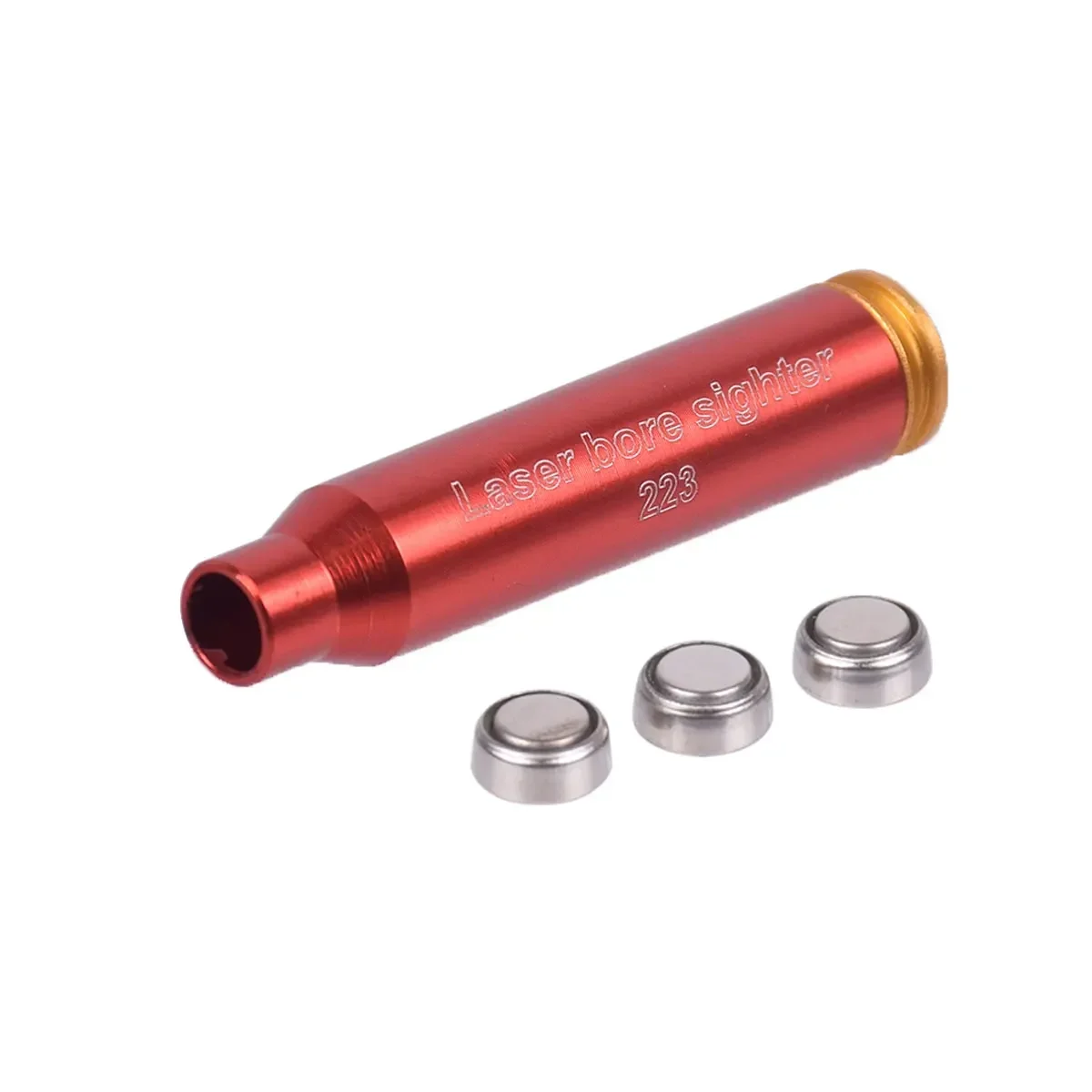 Tactical Red Laser Bore Sighter Training Boresighter for 12GA 20GA .223 .308 7.62 9mm Caliber Zeroer Calibrator Red Dot Lasers