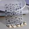 Music Eyes Unique 5D Nail Charm Nail Decoration Stickers 2