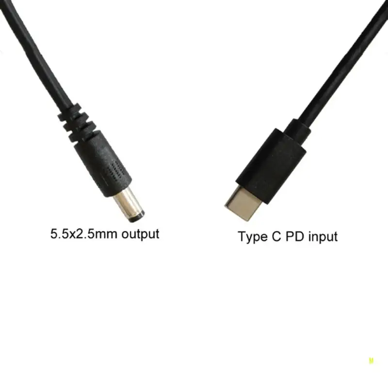 New TypeC To DC5.5/3.5 Charging Line Round Hole PD Decoy Line Multi-Function PD12v Fast- Charging 5.5X2.1MM 8 Plugs F19E