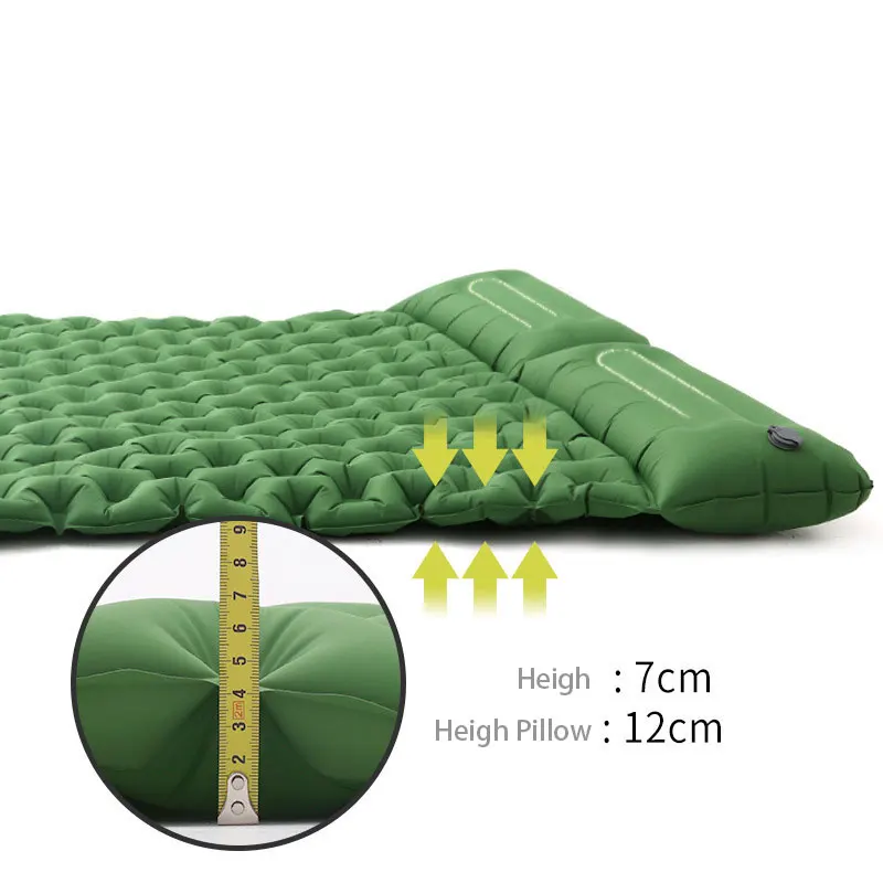 2 Person Air Mattress Outdoor Camping Inflatable Bed Cusion Size 200*120*5cm Double Mat Easy To Inflata And Take In Waterproof