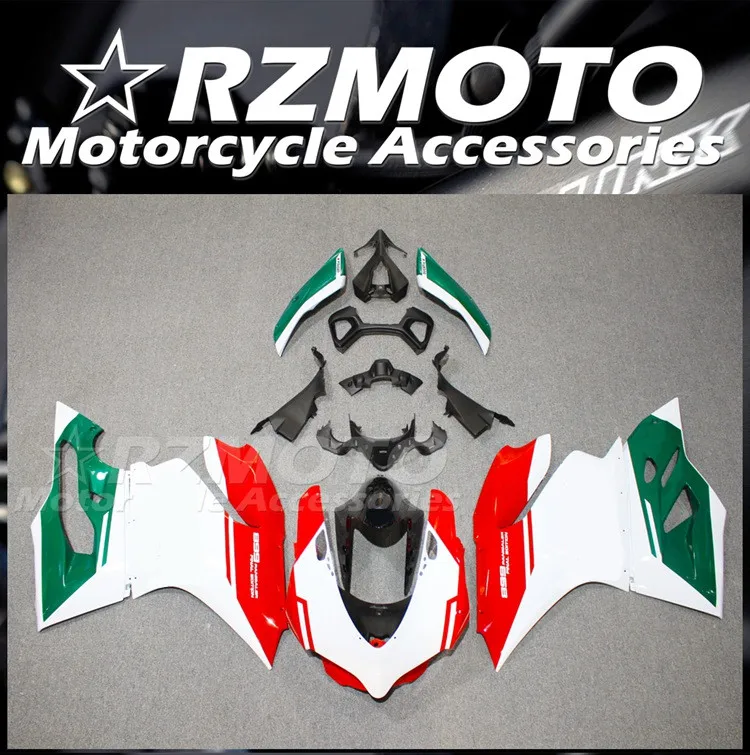 

Комплект обтекателей для Ducati 899 1199 Panigale s 2013 2014 2015 12 13 14 15 16, 4 подарка, новый корпус красного, зеленого и белого цветов