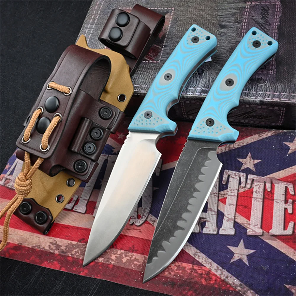 

2023 MBB M35 Z-wear Steel Blade 60-61HRC Fixed Blade Tactical Straight Knife G-10 Handle EDC Outdoor Survival Knives