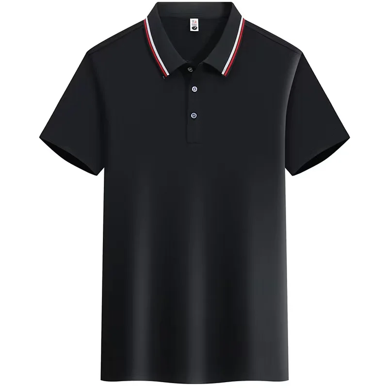 

Рубашка-поло мужская приталенная с коротким рукавом и воротником-поло