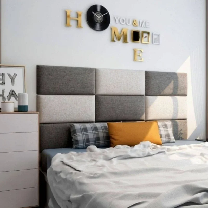 Tatami Wall Surround Bedroom Bed Headboard Anti-collision Wall Soft Pack Backrest Soft Background Sticker Self-adhesive