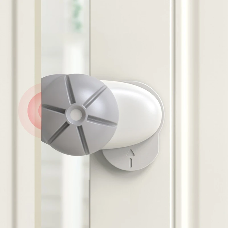New Children Safety Door Stopper Anti-Pinch Hand Security Protection Door Card Gray Mute Rotate Home Bedroom Door Stoppers