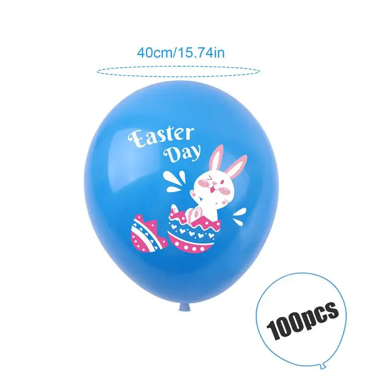 Easter Party Latex Balloons 100X Cute Eggs Bunny Chick Balloon Happy Decor Themed Party Latex Supplies Decorations