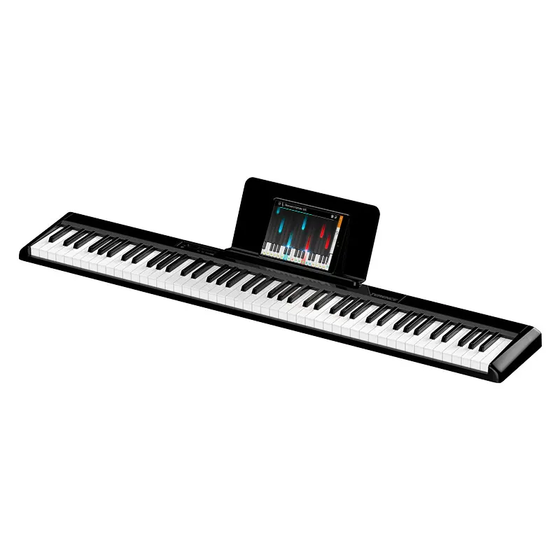 Portátil roller up piano 88 teclas flexível conveniente dobrável midi jogos  de teclado digital crianças mostrar viagem aprendizagem precoce - AliExpress