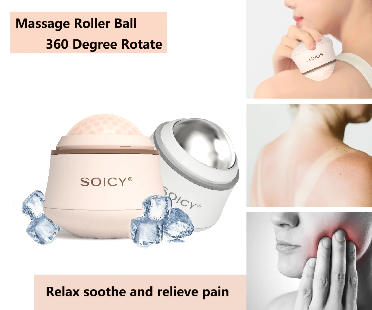 

Ice ball for Face Body Massage 360 Degree Rotate Facial Massager Relieve swelling and pain skin