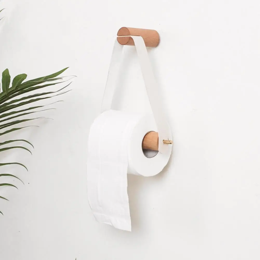 

Держатель для туалетной бумаги, износостойкий ремешок из искусственной кожи, минималистичный стеллаж для бумажных полотенец для отеля