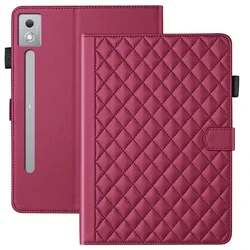 Elegant PU Leather Wallet Tablet Cover - Fashionable Protective Case in Chic Design for Pad Pro 12.7 2025 (Rose red)