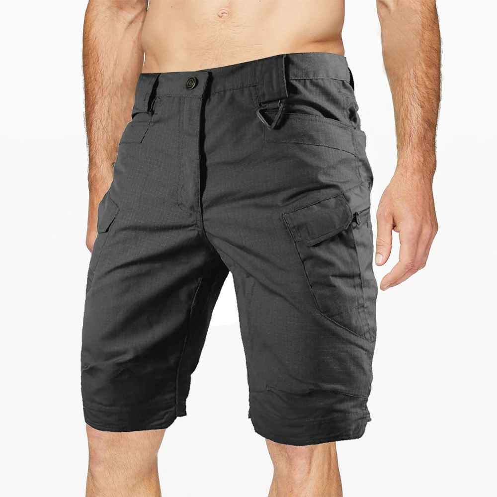 Men's Summer Waterproof Quick Dry Multi-pocket Cargo Shorts Tactical Short Pants Outdoor Clothes Hunting Fishing sport shorts