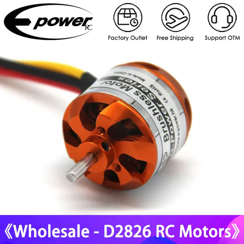 RC Motor D2826 2826 Brushless Motor 930KV 1000KV 1400KV 2200KV For RC Aircraft Plane Multi-copter Brushless Outrunner Parts Toys