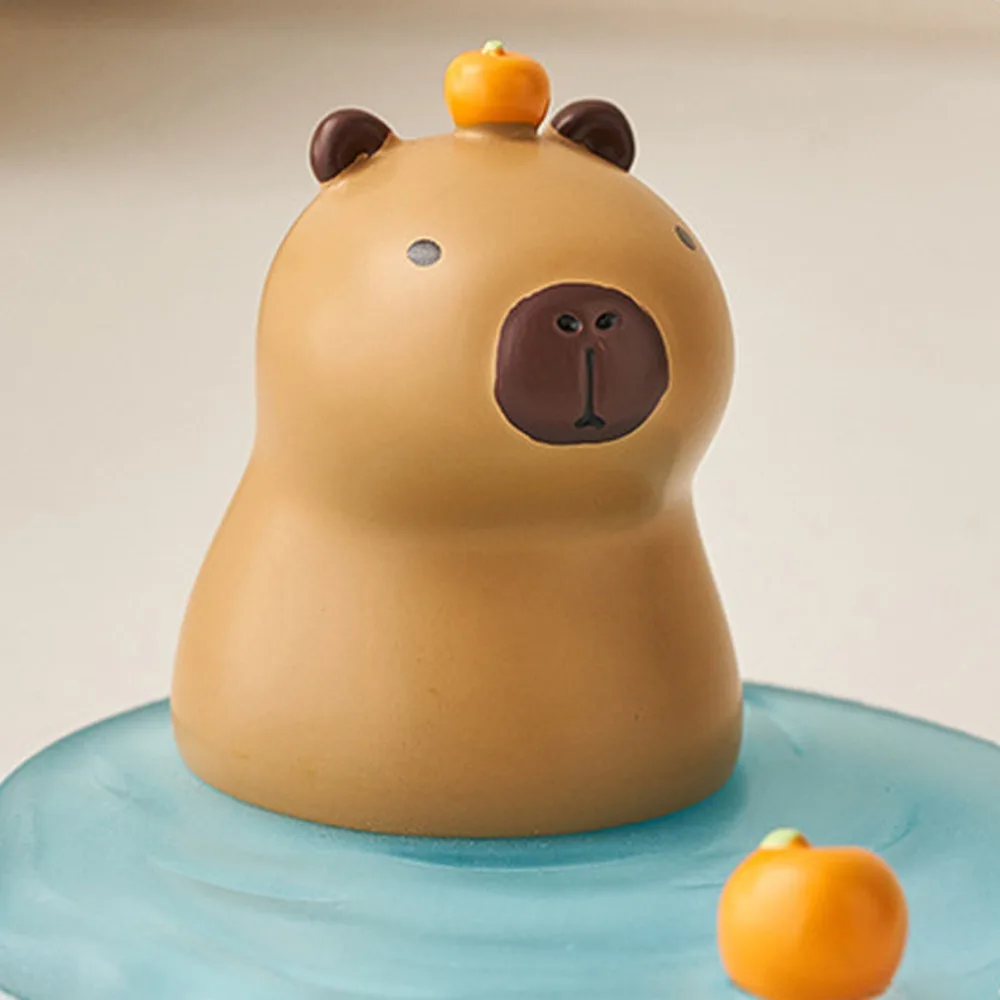 악어 Capybara 전화 홀더 장식 동물 인형 Capybara Mobole 전화 스탠드 크리 에이 티브 데스크 장식 Capybara 모델 장난감