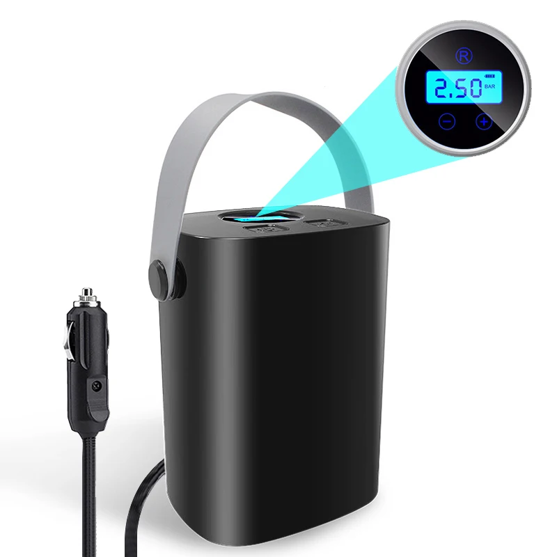 12V �޴�� �ڵ��� Ÿ�̾� ���� ���Ա�, 150 PSI ���� ����� ����, �ڵ���, ���ͻ���Ŭ�� LED ���� ����, ���� ���� ����